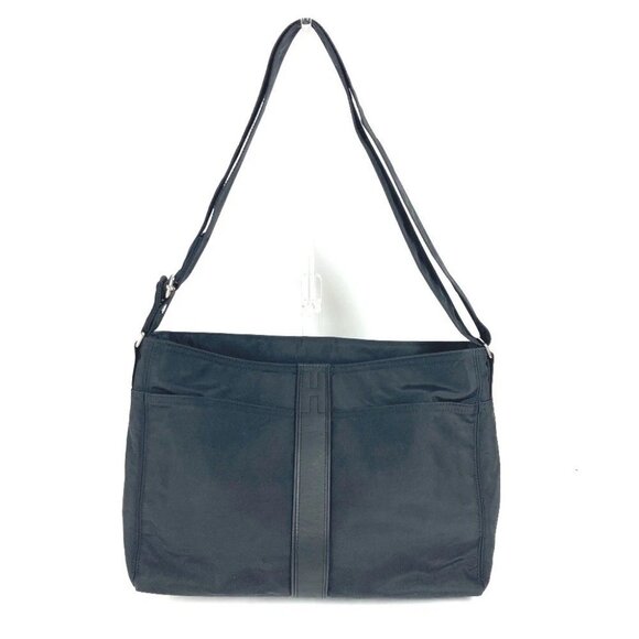 HERMES Acapulco Basas MM Bag Crossbody Shoulder Bag Nylon Black - Picture 2 of 15